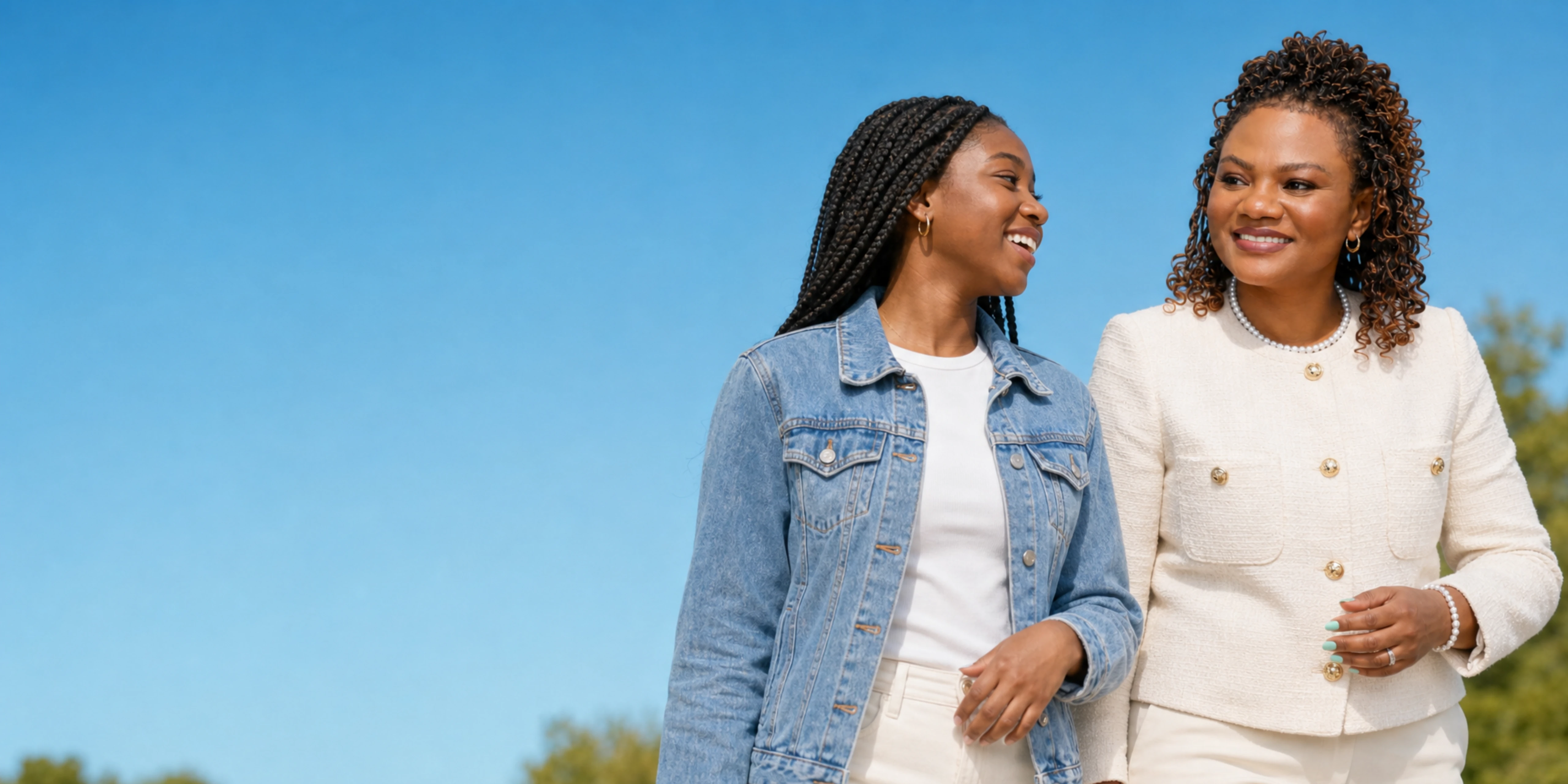 Dr. Perpetua Ezeh-Aideyan in a warm outdoor conversation with an adult patient